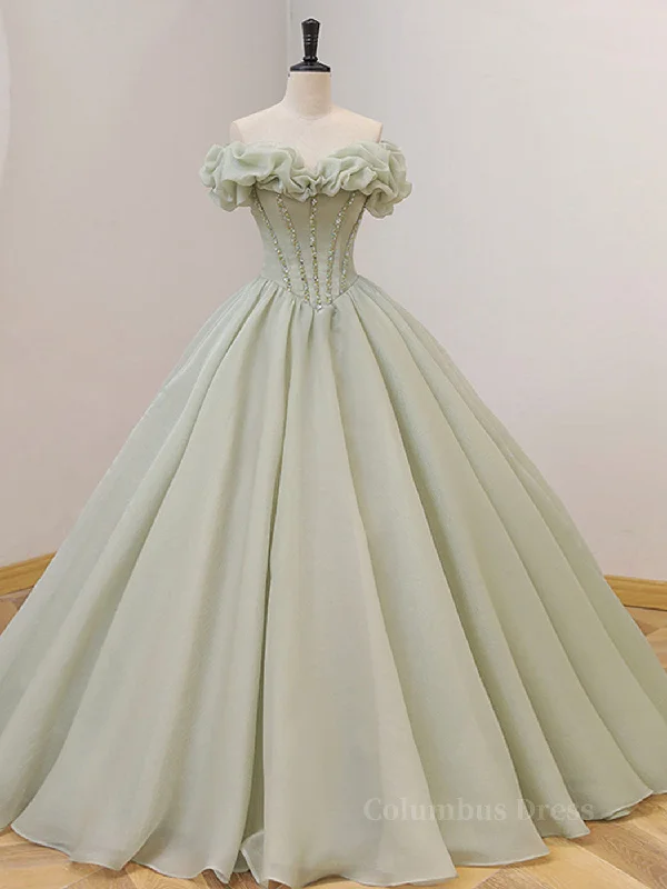 Final Sale Green Tulle Beading Long Corset Prom Dresses, Green Corset Formal Graduation Dresses outfit Final Sale Green Tulle Beading Long Corset Prom Dresses, Green Corset Formal Graduation Dresses outfit