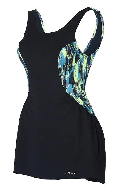 Stock Up and Save DOLFIN Aquashape Colorblock Swimdress