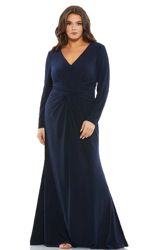 Low Prices Mac Duggal Fabulouss - 49504F Long Sleeve Minimalist Sheath Dress