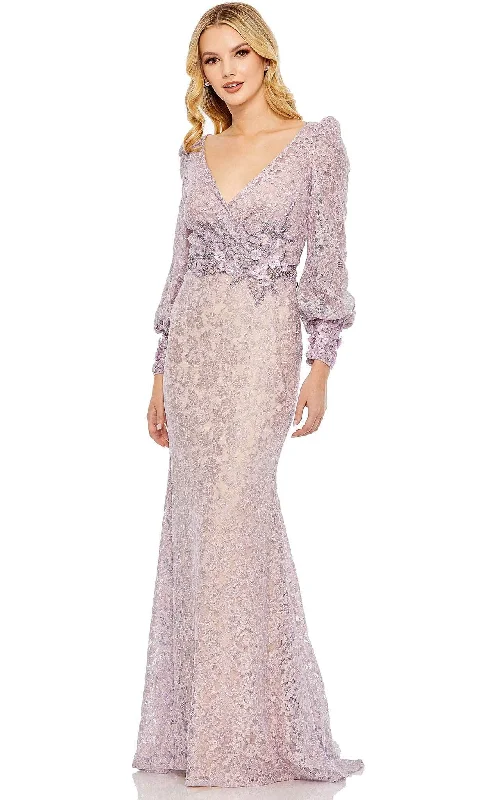 Exclusive Deal Mac Duggal 79397 - Floral Lace Modest Gown