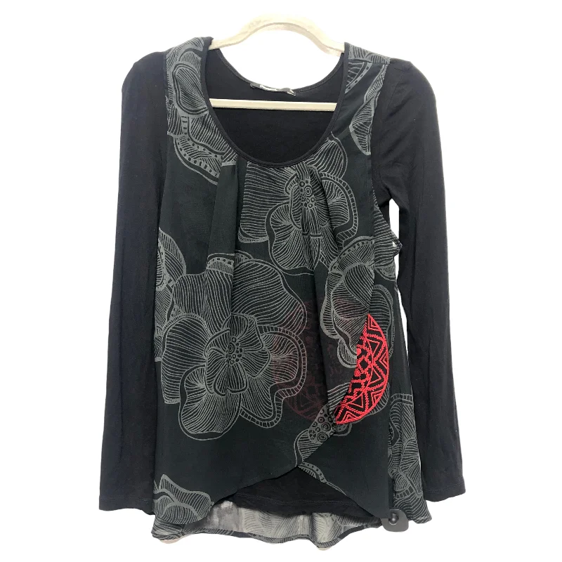 Super Bargain Top Long Sleeve Designer By Desigual  Size: Xs