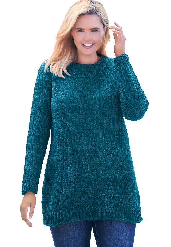 Deal Frenzy Crewneck Chenille Sweater