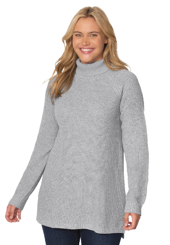 The Best Prices Waffle Knit Turtleneck Sweater