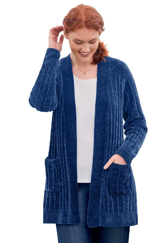 Early Access Open Front Chenille Cardigan