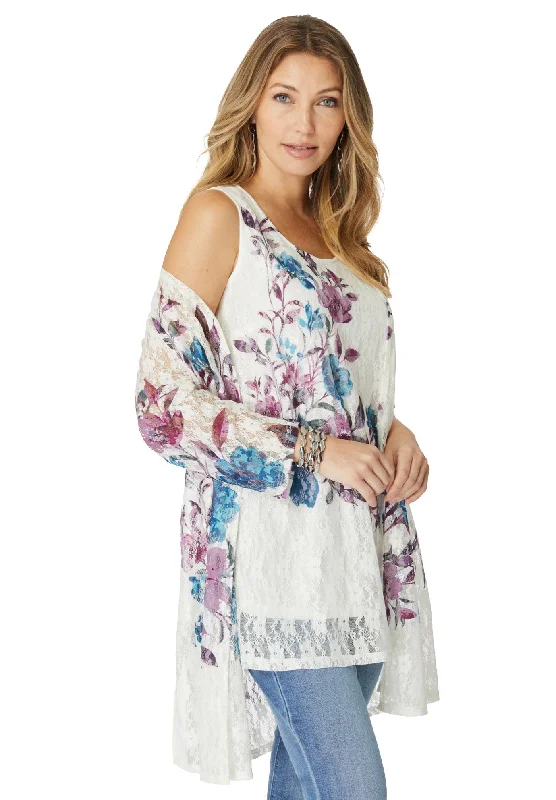 Final Markdown Printed Lace Cardigan