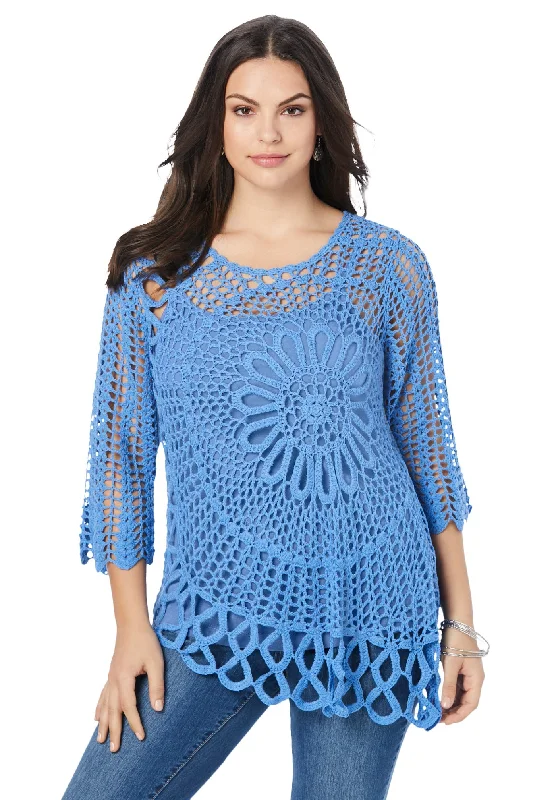 Savings Event Starburst Crochet Sweater