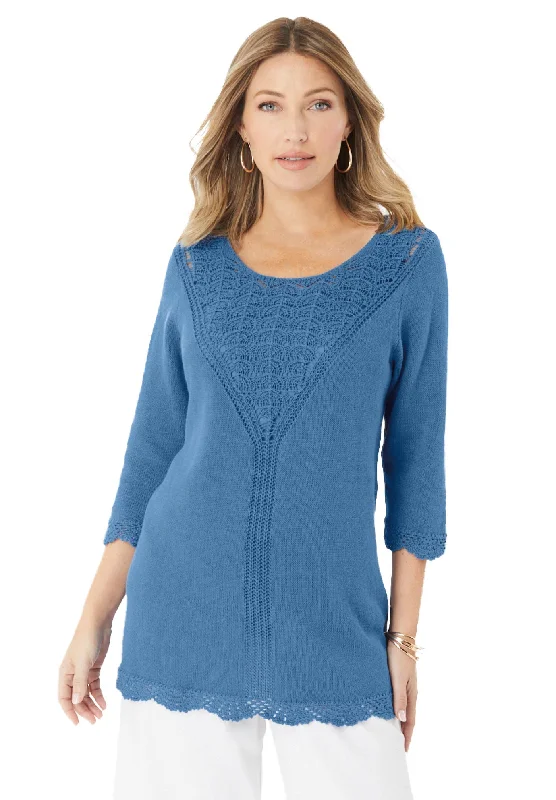 Limited Quantity Lace Knit Pullover