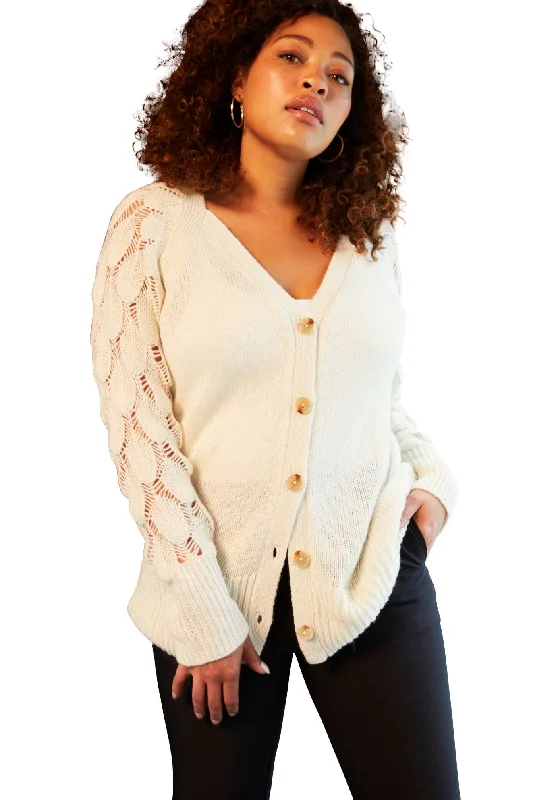 Bargain Prices Openwork Cardigan
