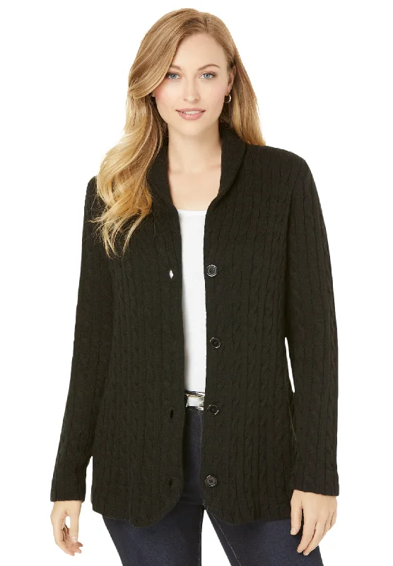 Holiday Sale Cable Blazer Sweater