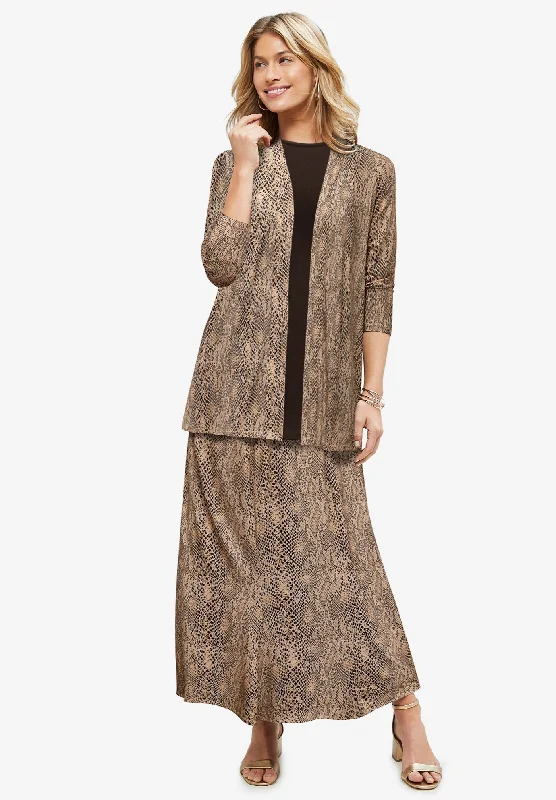 Online Only Stretch Knit Open Front Knit Topper