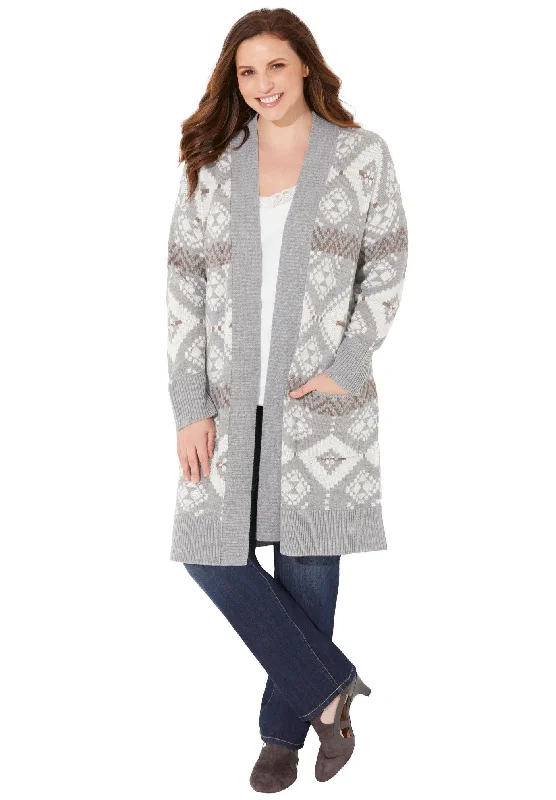 Closeout Classic Fair Isle Coatigan