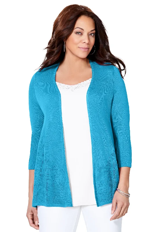 Closeout Sale Embroidered Lace Cardigan