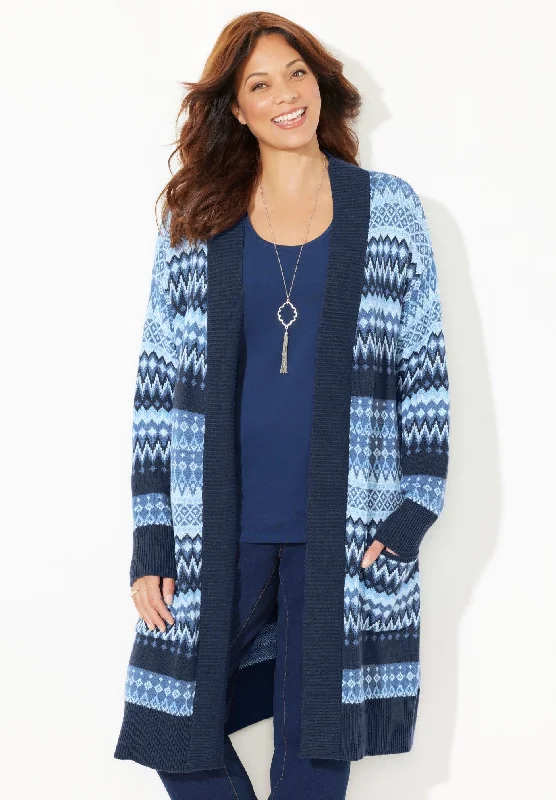 Extra Savings Classic Fair Isle Coatigan
