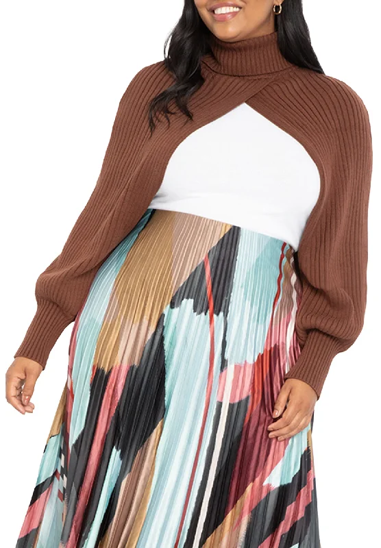 Amazing Deals Turtleneck Sweater Sleeve Scarf