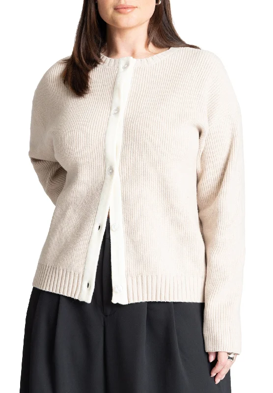 Great Bargains Contrast Placket Cardigan