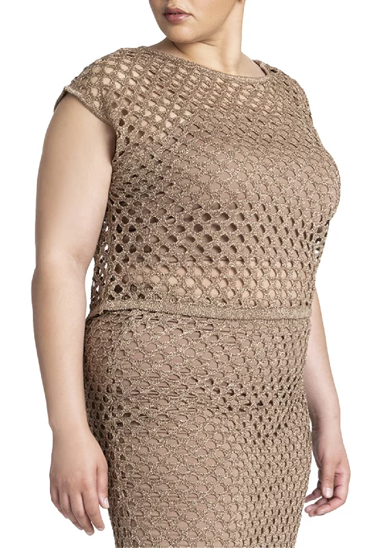 Clearance Sale Metallic Knitted Sweater