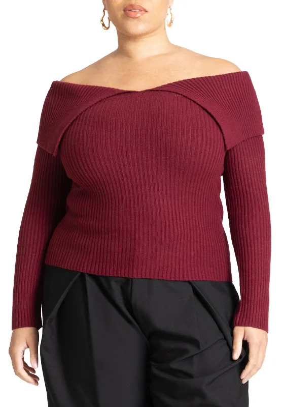 Price Drop Ribbed Off The Shoulder Sweater