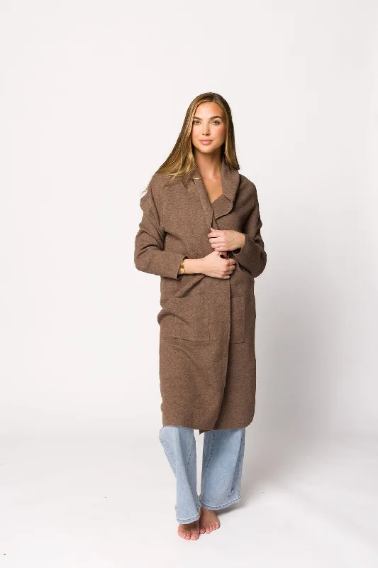 Clearance Sale Brie Cardigan in Chocolate