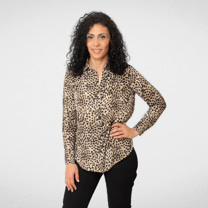 Midnight Sale Women chiffon chemise (Shirt) - Tiger