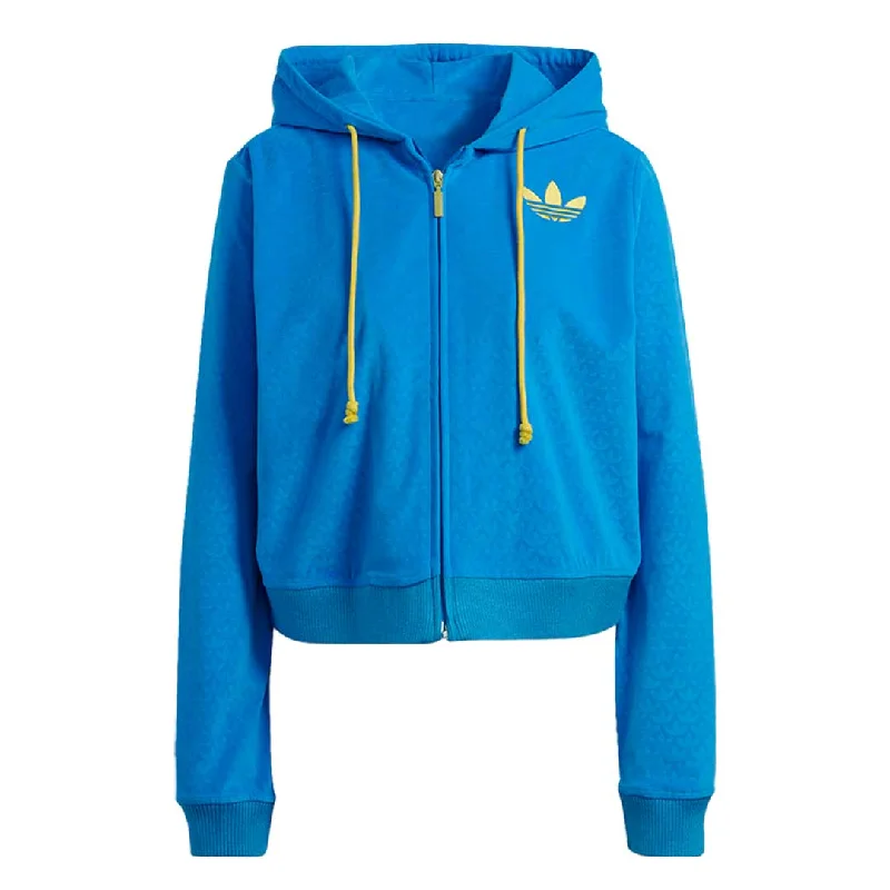 Don't Miss adidas - Women's Adicolor Velour Zip Hoodie (IB2046)