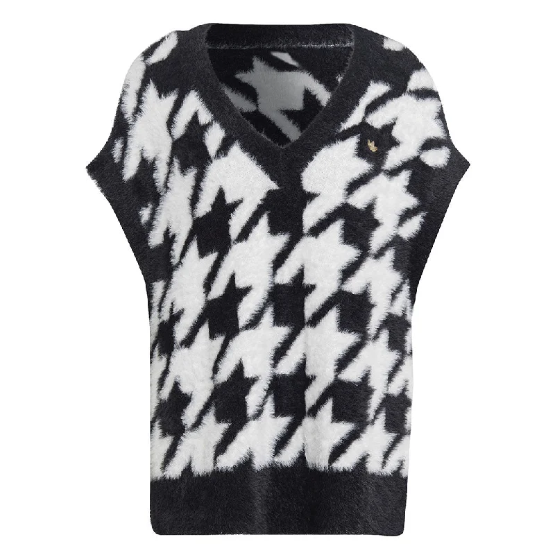 Deal Mania adidas - Women's Houndstooth Vest (IB8613)