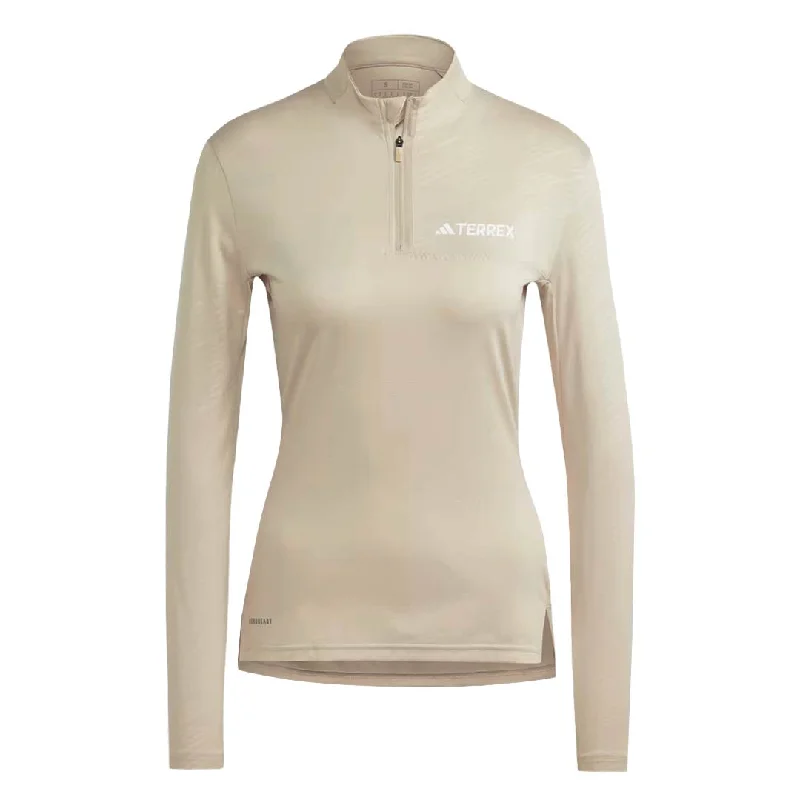 Discount Deals adidas - Women's Terrex Multi Half Zip Long Sleeve Top (HZ6265)