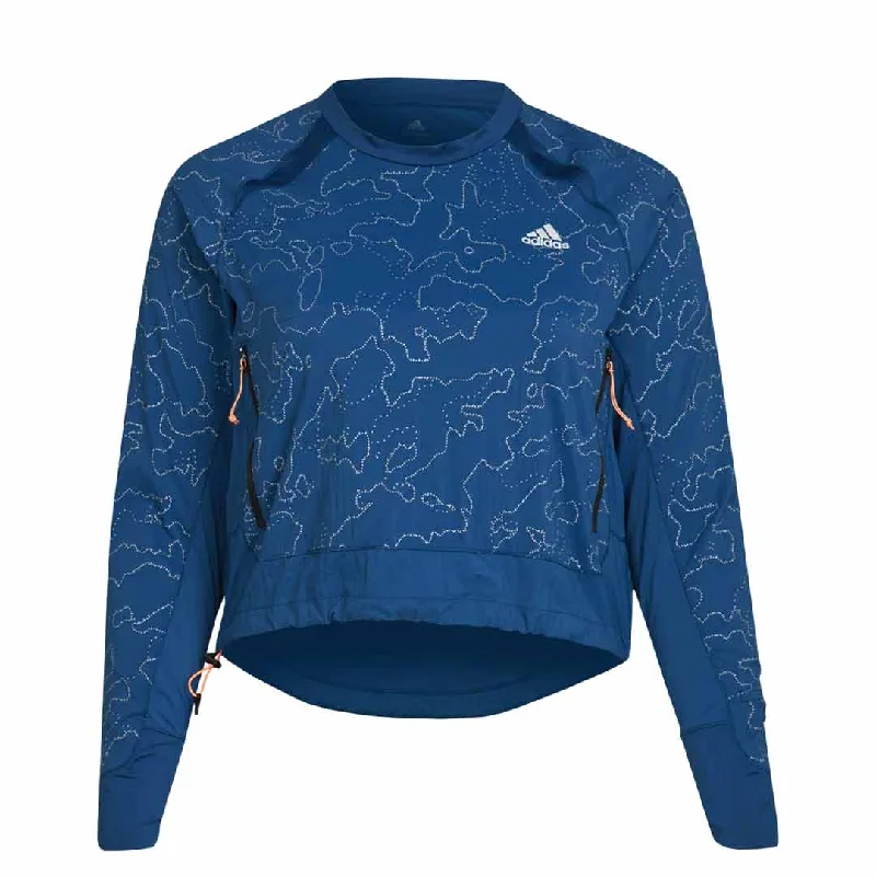 Limited Availability adidas - Women's X-City Running Crewneck Cover Up Jacket (HN0708)