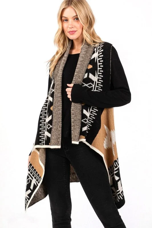 Mega Sale Aztec Pattern Winter Vest
