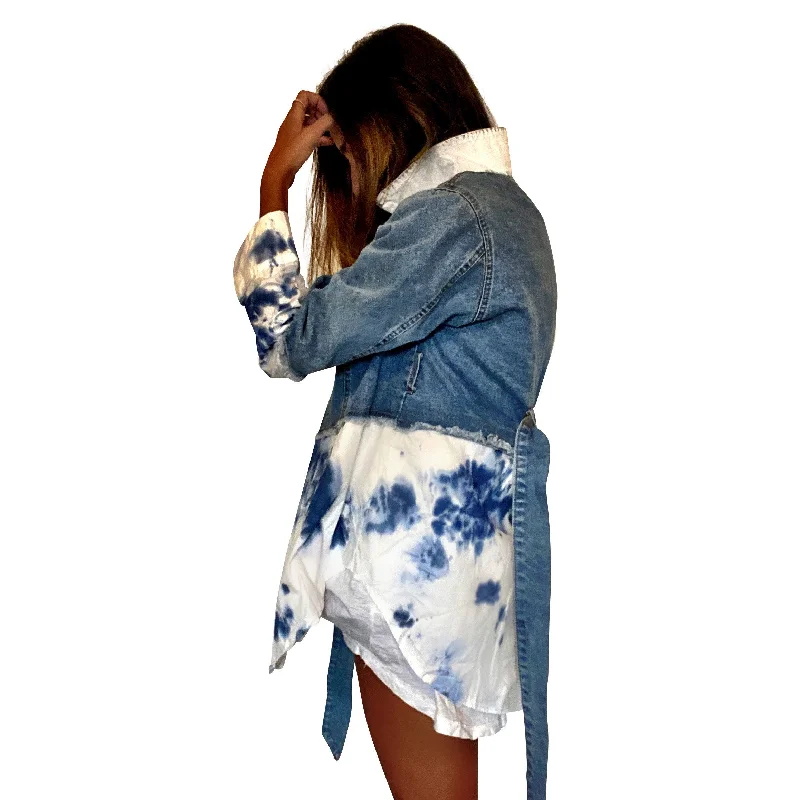 Special Savings 'BLUE SWIRLS' DENIM JACKET