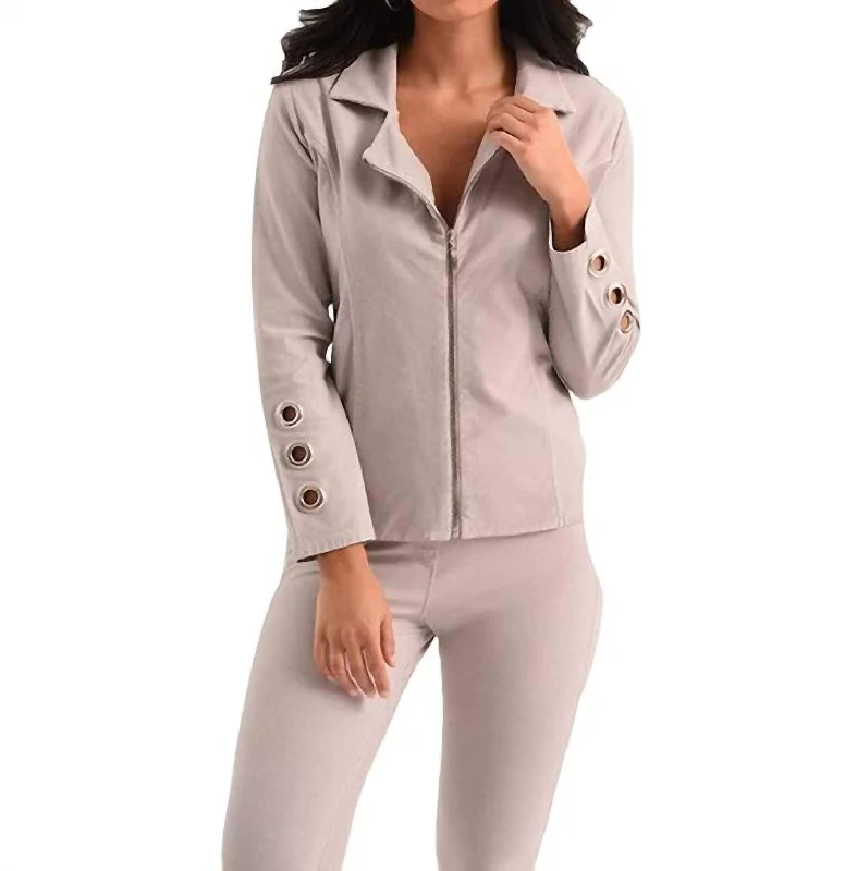 Sneak Peek Sale Carter Moto Grommet Jacket In Slate