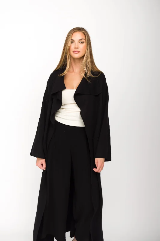 Closeout Elsa Sweater Coat in Black