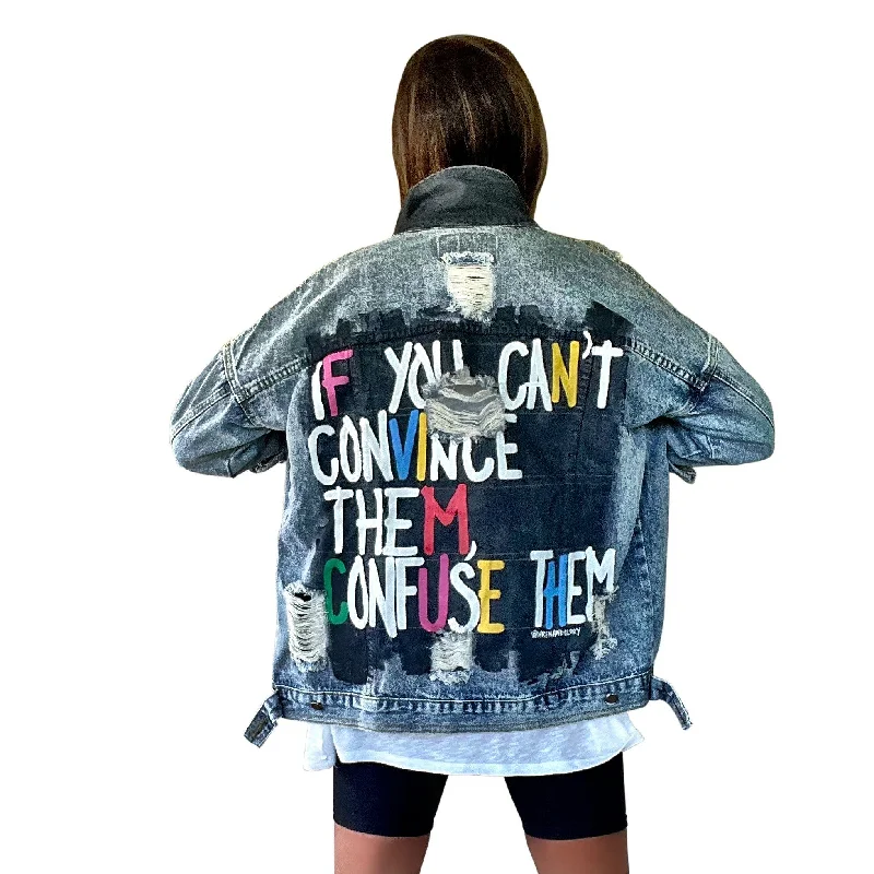 Year-End Clearance 'CONFUSE EM' DENIM JACKET