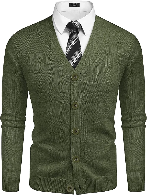 One-DAY Sale V Neck Lightweight Button Down Knitted Sweater (US Only)