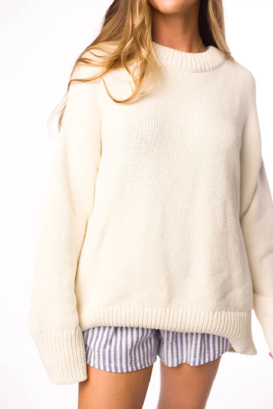 Blowout Sale Fair Isle Sweater in Salt