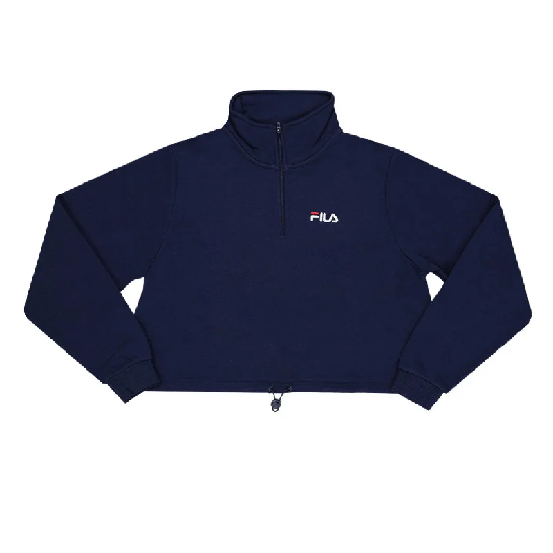 Weekend Deal FILA - Women's Rylee 1/2 Zip Sweatshirt (LW037998 410)