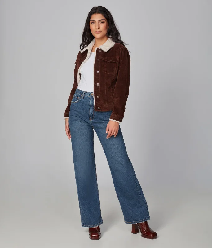 Price Break GABRIELLA-SCB Corduroy Sherpa Jacket
