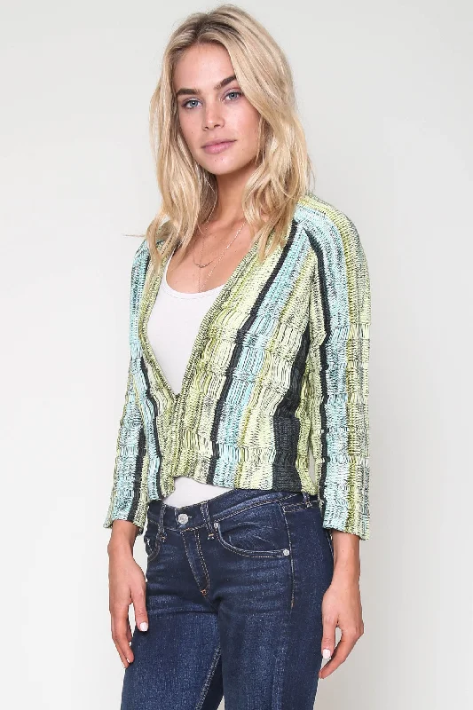 Special Savings Izzy Cropped Cardi in Pool Side