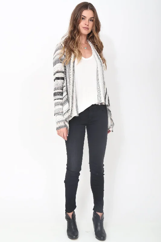 Value Deals Jillian Drape Cardigan in Shadow