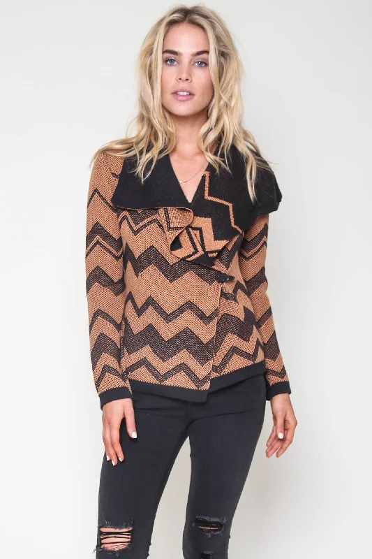 Weekend Special Malik Chevron Knit Jacket in Fairmont