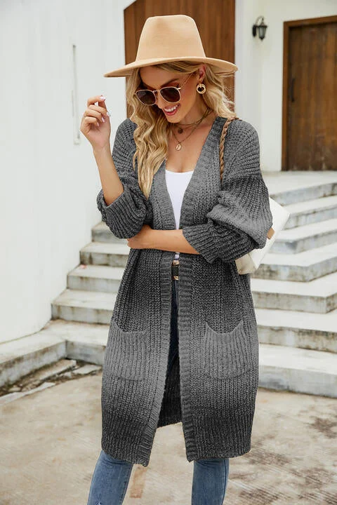 Doorbuster Deal Gradient Open Front Cardigan