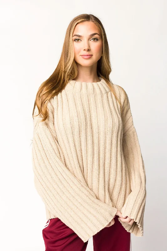 Quick Sale Greenwich Sweater in Sand