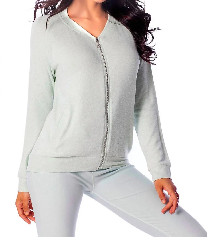 Discount Days Jamie Kashmira Bomber Jacket In Mint