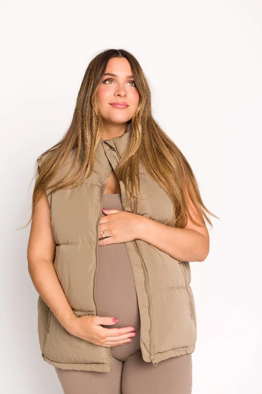 Super Bargain Kelsey Vest in Smokey Taupe