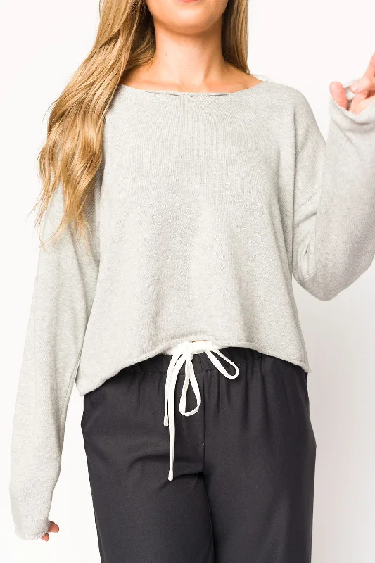 Deal Mania Kit Boatneck Sweater in Heather Grey