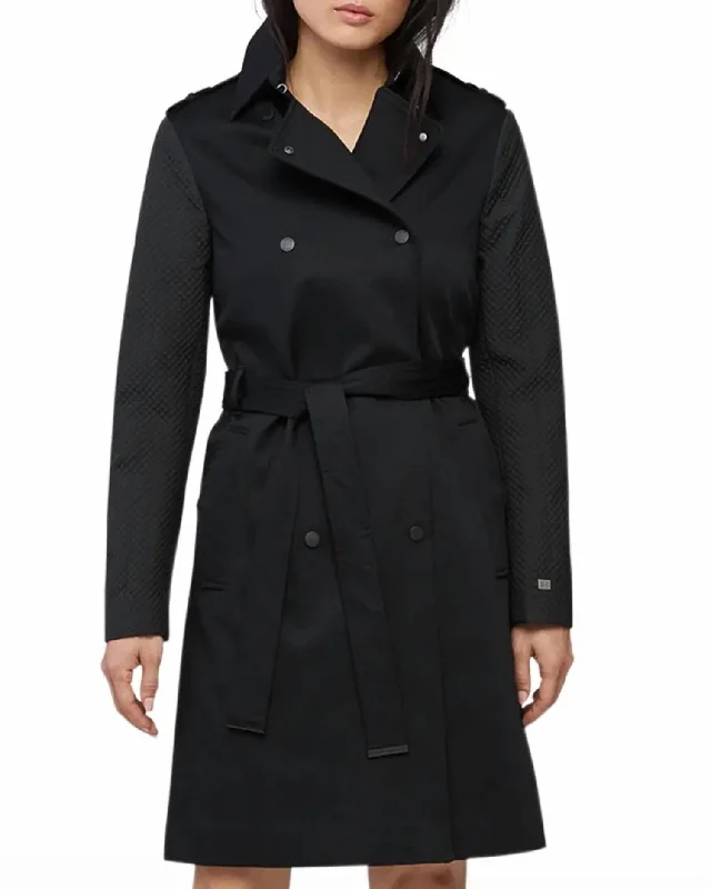 Limited Edition Kya Trench Coat In Black