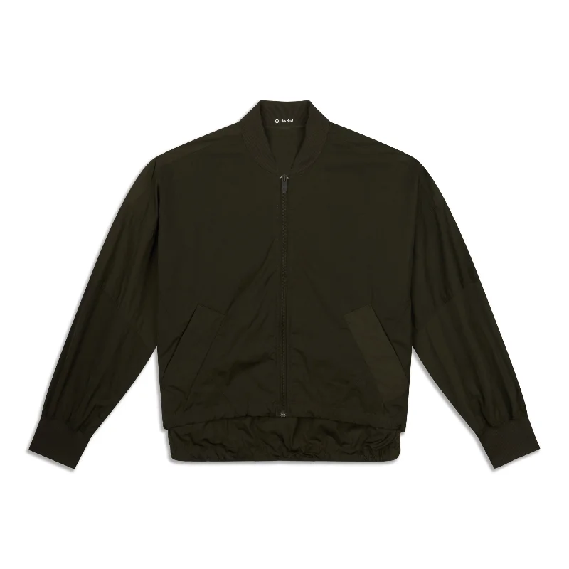 Grand Opening Sale Lightweight Hem-Cinch Bomber Jacket - Resale