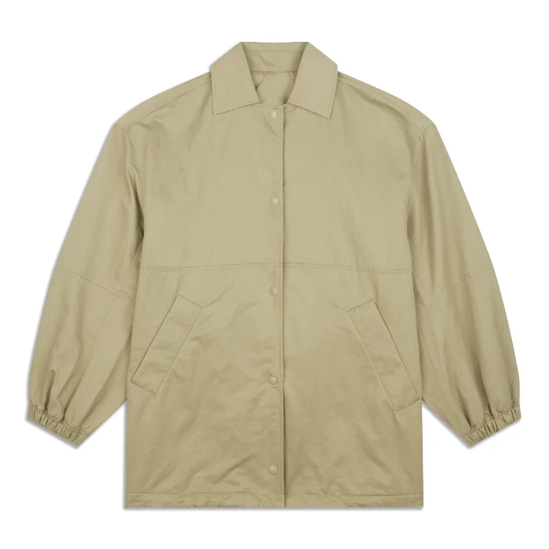 Savings Bonanza Lightweight Oversized Coaches Jacket - Resale