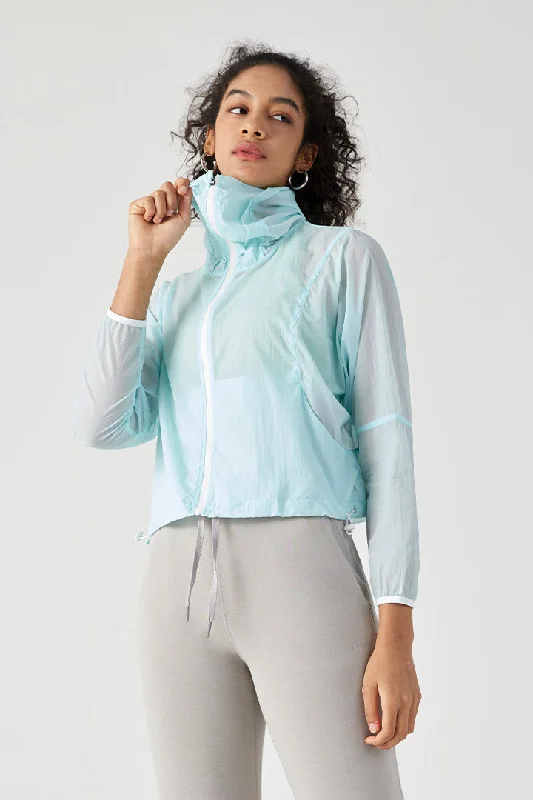 Closeout Sale Lightweight UV Protection Jacket with Hood for Women
