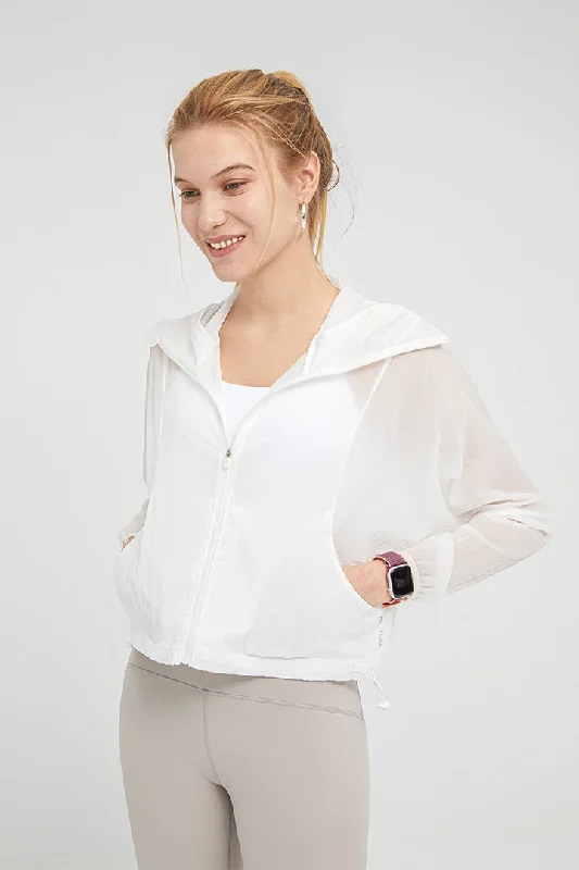 Factory Direct Sale Lightweight UV Protection Jacket with Hood for Women