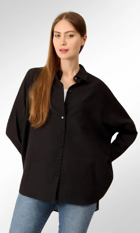 Last Chance Long Basic Shirt -(Black)